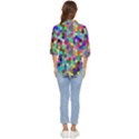 Background Color Women s Quarter Sleeve Pocket Shirt View4