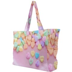 Valentine Day Heart Capsule Simple Shoulder Bag by artworkshop