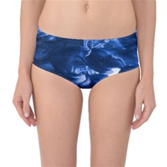 Moving Water And Ink Mid-waist Bikini Bottoms by artworkshop