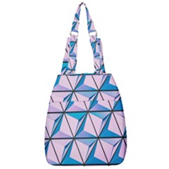 Geometric Shapes Pattern Center Zip Backpack by artworkshop