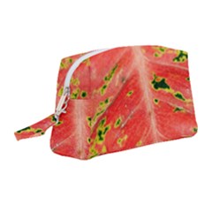 Aglonema Leaf Plant Pattern Flora Wristlet Pouch Bag (medium) by danenraven