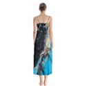 Mixing Acrylic Paints Button Up Chiffon Maxi Dress View2