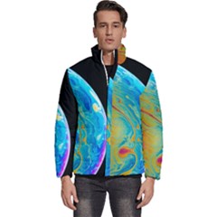 Soap Bubble Project Men s Puffer Bubble Jacket Coat by artworkshop