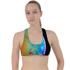 Soap Bubble Project Criss Cross Racerback Sports Bra by artworkshop