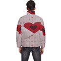 Valentine Day Heart Love Logo Men s Puffer Bubble Jacket Coat View4