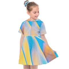 Water And Sunflower Oil Kids  Sailor Dress by artworkshop