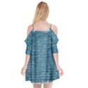 White And Blue Brick Wall Cutout Spaghetti Strap Chiffon Dress View2