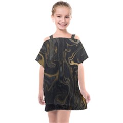 Black Gold  Kids  One Piece Chiffon Dress by PollyParadiseBoutique7