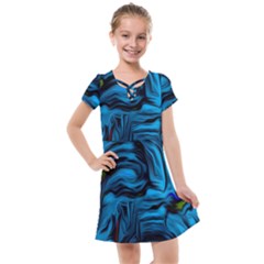 Texture Background Kids  Cross Web Dress by artworkshop