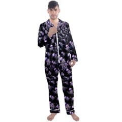 Jellyfish Swarm Men s Long Sleeve Satin Pajamas Set by PollyParadiseBoutique7