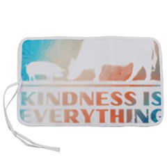 Vegan Animal Lover T- Shirt Kindness Is Everything Vegan Animal Lover T- Shirt Pen Storage Case (l) by maxcute