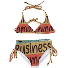 Woman T- Shirt Career Business Woman T- Shirt Kids  Classic Bikini Set by maxcute