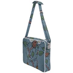 Fantasy Flower Drawing Cross Body Office Bag by dflcprintsclothing