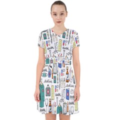 Medical Biology Detail Medicine Psychedelic Science Abstract Abstraction Chemistry Genetics Art Patt Adorable In Chiffon Dress by Jancukart