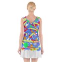 Abstact Pattern T- Shirt Abstact Pattern T- Shirt V-Neck Sleeveless Dress View2