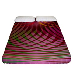 Illustration Pattern Abstract Colorful Shapes Fitted Sheet (california King Size) by Ravend