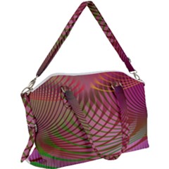 Illustration Pattern Abstract Colorful Shapes Canvas Crossbody Bag by Ravend