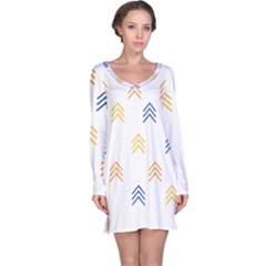 Abstract Arrow Pastel Pattern T- Shirt Abstract Arrow Pastel Pattern T- Shirt Long Sleeve Nightdress by maxcute