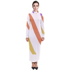 Abstract Pattern T- Shirt Abstract Pattern 6 Turtleneck Maxi Dress by maxcute