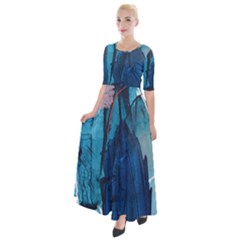 Abstract T- Shirt Abstract 31 Half Sleeves Maxi Dress by maxcute