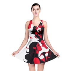 3 - Science Love And Art 2 - Science Love And Art Reversible Skater Dress by LemonPear