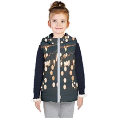 Design Decoration Wallpaper Kids  Hooded Puffer Vest by artworkshop