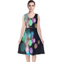 Design Microbiology Wallpaper V-Neck Midi Sleeveless Dress  View1