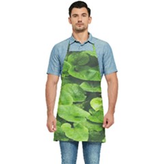 Layered Plant Leaves Iphone Wallpaper Kitchen Apron by artworkshop