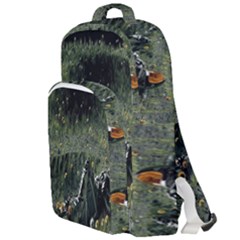 Astronaut Lying In Flowers Fantasy Double Compartment Backpack by artworkshop