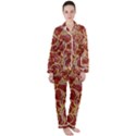 Cookies With Strawberry Jam Motif Pattern Women s Long Sleeve Satin Pajamas Set	 View1