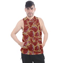Cookies With Strawberry Jam Motif Pattern Men s Sleeveless Hoodie by dflcprintsclothing