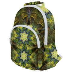 Fractal-fantasy-design-background- Rounded Multi Pocket Backpack by Vaneshart