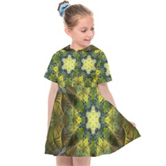 Fractal-fantasy-design-background- Kids  Sailor Dress by Vaneshart