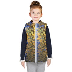 Texture Wallpaper Kids  Hooded Puffer Vest by artworkshop