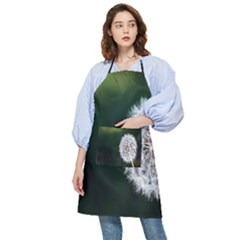 White Flower Pocket Apron by artworkshop