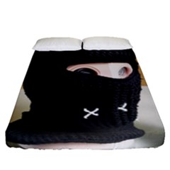 Ski Mask  Fitted Sheet (queen Size) by Holyville