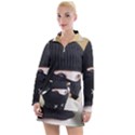 Ski Mask  Women s Long Sleeve Casual Dress View1