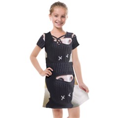 Ski Mask  Kids  Cross Web Dress by Holyville