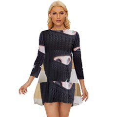 Hood 2 Long Sleeve Babydoll Dress by Holyville