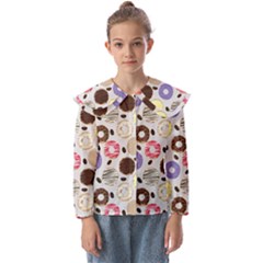 Donuts! Kids  Peter Pan Collar Blouse by fructosebat