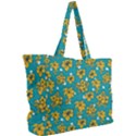 Turquoise And Yellow Floral Simple Shoulder Bag View2