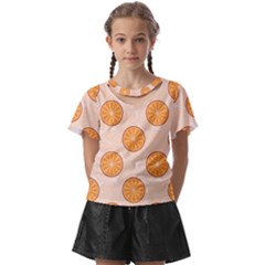 Orange Slices! Kids  Front Cut Tee by fructosebat