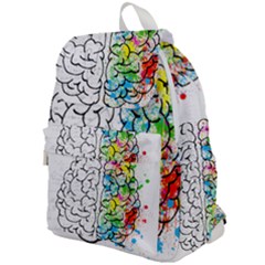 Brain-mind-psychology-idea-drawing Top Flap Backpack by Jancukart