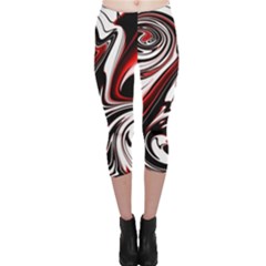 Modern Art Design Fantasy Surreal Capri Leggings  by Ravend