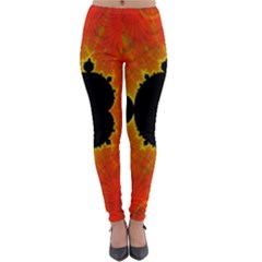 Fractal Mandelbrot Set Pattern Art Lightweight Velour Leggings by Ravend