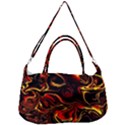 Modern Art Design Fantasy Surreal Orange Removal Strap Handbag View2