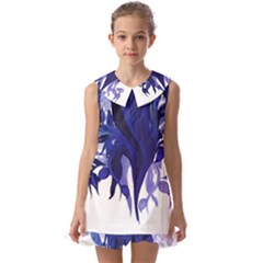 Abstract T- Shirt Blumer T- Shirt Kids  Pilgrim Collar Ruffle Hem Dress by maxcute