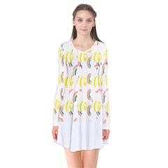 Animal T- Shirt Funny Unique Animal Long Sleeve V-neck Flare Dress by maxcute