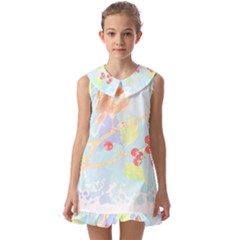 Bird Lover T- Shirtbird T- Shirt (10) Kids  Pilgrim Collar Ruffle Hem Dress by maxcute