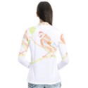 Bird Lover T- Shirtbird T- Shirt (12) Drape Collar Cardigan View2